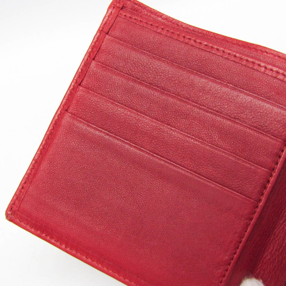 CHANEL Authentic Red Lambskin Leather Wallet - Picture 10 of 13